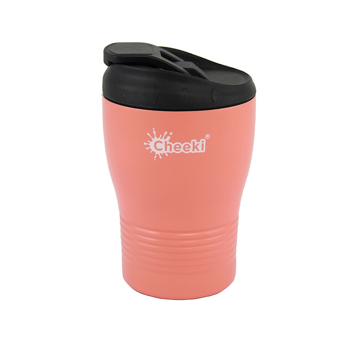 Cheeki Insulated reusable coffee cup 240ml - Coral
